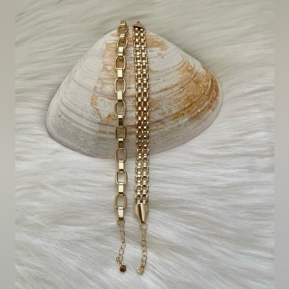 18K Gold Plated Over Brass Watch Band Link
Bracelet Bundle NWOT - Picture 7 of 8